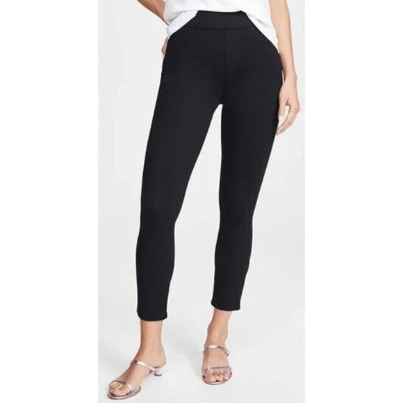 Spanx Black 4-pocket Skinny in Ponte Ankle Perfect Pants Medium Petite Stretch - Picture 15 of 15